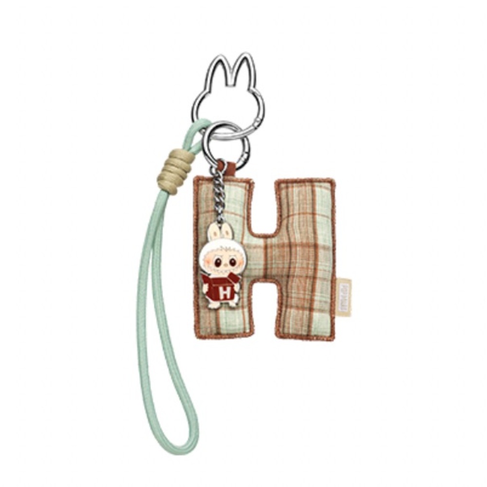 PIN FOR LOVE KEYCHAIN PENDENT w/ Letter H